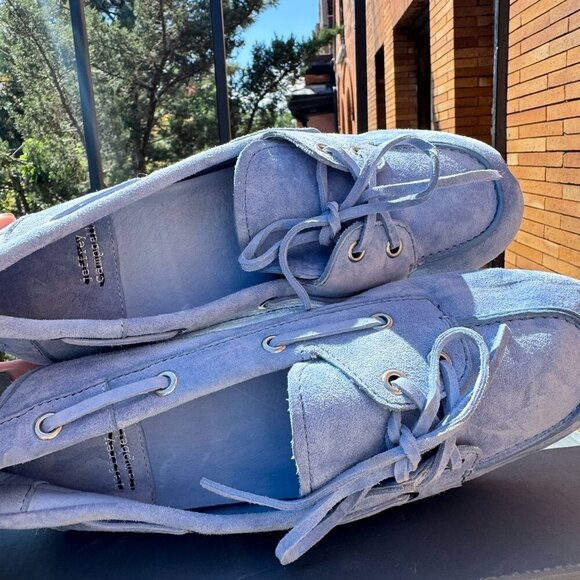 New Jeffrey Campbell Yachting All Day Boat Shoes in Suede Blue 9.5 - Picture 6 of 9